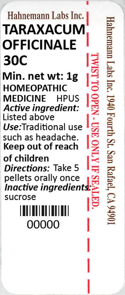 Taraxacum Officinale 30C 1g - Taraxacum Officinale 30C 1g